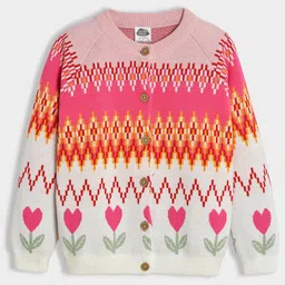 MiArcus Girls Floral Knitted Cardigan-image-44
