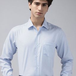 Van Heusen Custom Fit Checked Pure Cotton Formal Shirt-picture-23