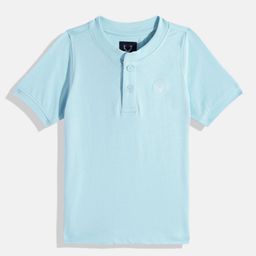 Allen Solly Junior Boys Henley Neck Pure Cotton T-shirt-image-74