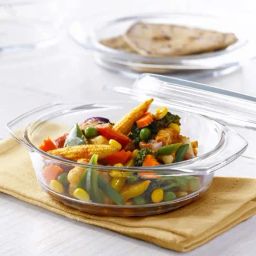 Borosil Transparent Glass Casserole with Lid - 700ml-21