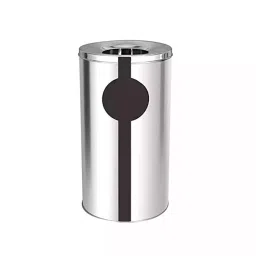 Grassland Open Top Dustbin Stainless Steel Silver 10x28 inch 35 L, GSS1150-image-29