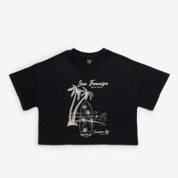 Y&F Kids by Westside Black Beach Printed Cotton T-Shirt-image-75