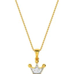 Kisna Diamond & Gold Jewellery 18k Crown Pendant-picture-30
