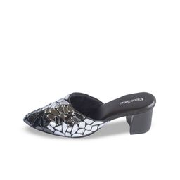 UrbanSway Printed Block Mules-7