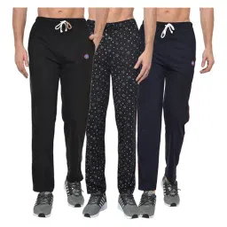 Vimal Jonney Multicolor Regular Fit Trackpants - Pack of 3-image-35