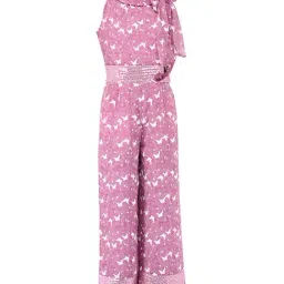Cutecumber Kids Mauve Printed Jumpsuit-image-83