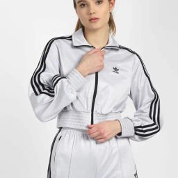 Adidas Originals Silver Striped Crop Jacket-image-46