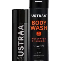 Ustraa Black Deodorant & Activated Charcoal Body Wash-33