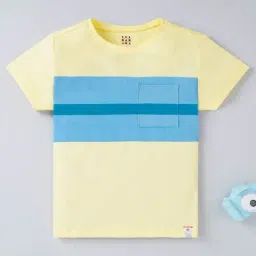 Ed-a-Mamma Boys Yellow Color Block T-Shirt-picture-28