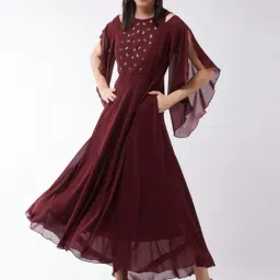 Miss Chase Wine Embellished Maxi Dress-image-64