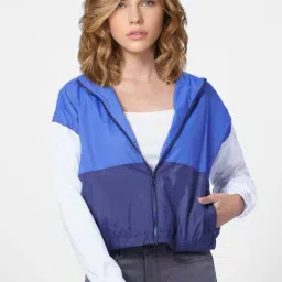 Only Blue Color-Block Jacket-37