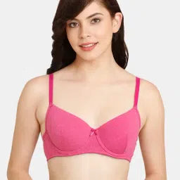 Rosaline by Zivame Fuchsia Wireless Padded T-Shirt Bra-22