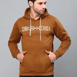 Rigo Brown Full Sleeves Hooded Sweatshirt-image-16