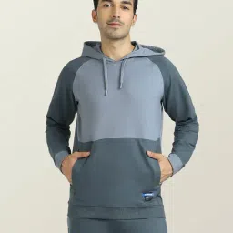 XYXX Slate Grey Regular fit Hooded Sweatshirt-image-83