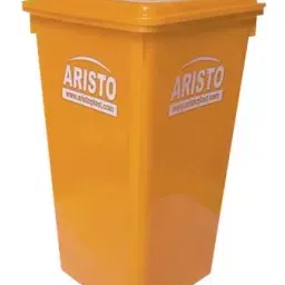ARISTO 80 L Yellow Plastic Storage Bucket with Flat Lid-image-12