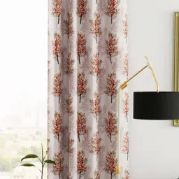 Bianca VILLA C`ESTA Red Faux Silk 5 Ft. Window Curtain-14