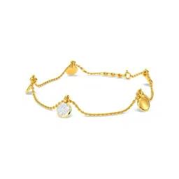 Kisna Diamond & Gold Jewellery Sibyl 14k Gold & Diamond Bracelet for Women-picture-22