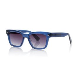 Shisen Fox Blue Square Unisex Sunglasses-image-78