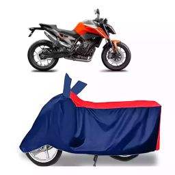 Auto Pearl Two Wheeler Cover with Bag for KTM 790 Duke, Red & Blue-image-70