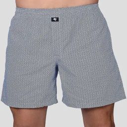 Frenchie Ocean Blue Relaxed Fit Printed Boxers-picture-21