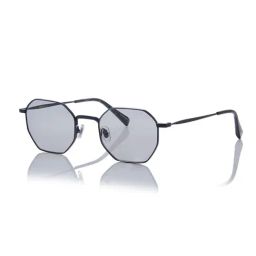Shisen Fox Grey Round Unisex Sunglasses-image-40