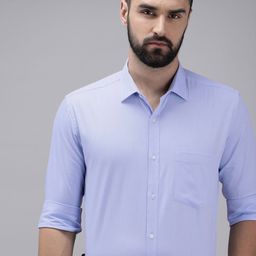 Park Avenue Pure Cotton Slim Fit Opaque Striped Formal Shirt-image-87