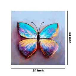 999Store Multicolor Canvas Abstract Butterfly Wrapped Painting image 5