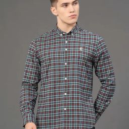Red Tape Multicolored Regular Fit Checks Shirt-5