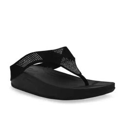 Rocia Women Comfort Black Sandal-image-9