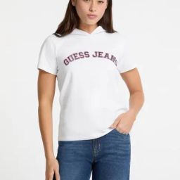 Guess Jeans Pure White Cotton Regular Fit Top-picture-13