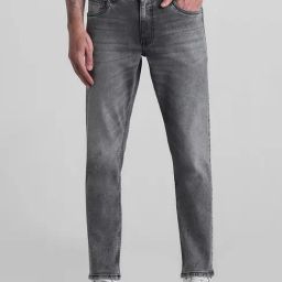 Jack & Jones Medium Grey Denim Cotton Slim Fit Jeans-image-38