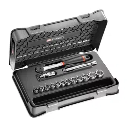 FACOM 3/8 inch Square Drive Socket Set 12 Point, J.161-1P12 (Set of 15 Pcs)-26