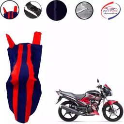 Auto Pearl Two Wheeler Cover For Yamaha SS 125 (Red & Blue)-picture-45