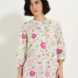 Akkriti by Pantaloons Off White Plain Tunic-picture-26