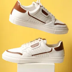 V8 by Ruosh Men Colourblocked PU Sneakers-image-53