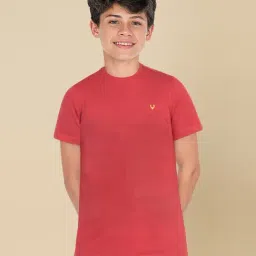 Allen Solly Junior Kids Red Cotton T-Shirt-image-20