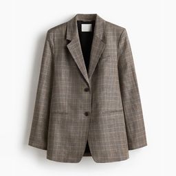 H&M Linen-Blend Blazer-image-80