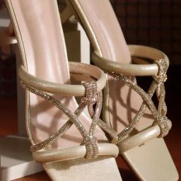 TRYME Women's Gold Casual Sandals-image-4