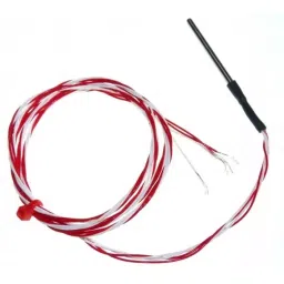 RS PRO PT1000 RTD Sensor 4 mm Dia 75 mm Long 2 Wire Probe Class B +200°C Max, 1365901-10