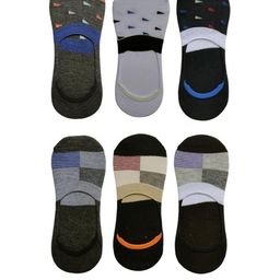 Voici Unisex Pair Of 6 No-Show Loafer Socks-image-90