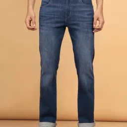 Wrangler Davidson Blue Straight Fit Lightly Washed Jeans-picture-36