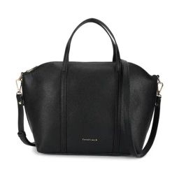 Fastrack Urban Chic Black Textured Medium Satchel-45