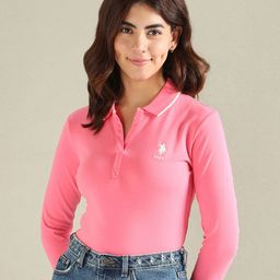 U.S. Polo Assn. Women Polo Collar T-shirt-28