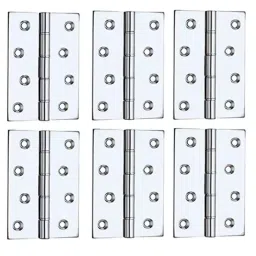 Screw Tight B170303CP-6 4 inch Brass Washered Chrome Plated Butt Hinge (Pack of 6)-image-88
