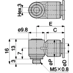 PISCO Universal Elbow with Hexagon Socket 1.7 mm², POL1/8-M5M (Bag of 10 Pcs)-picture-41