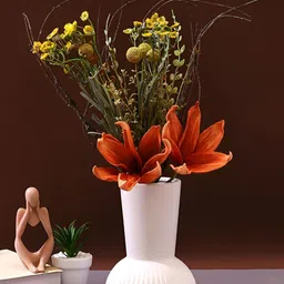 TAYHAA Red 1 Pieces Lily Artificial Flower-picture-13