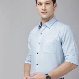 Arrow Manhattan Slim Fit Geometric Self Design Pure Cotton Formal Shirt-image-78