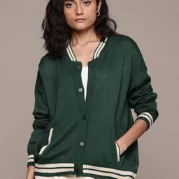 The Roadster Lifestyle Co. Long Sleeves Front Open Sweater-image-99