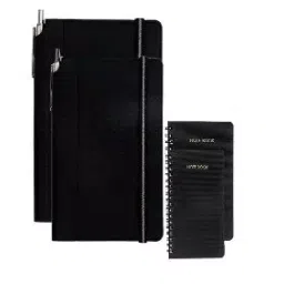Sukesh Craft Pu Wiro Note Book With Pen 2 Pair NoteBook Euro Black-11