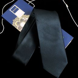 PELUCHE Black Solid Skinny Tie-image-10